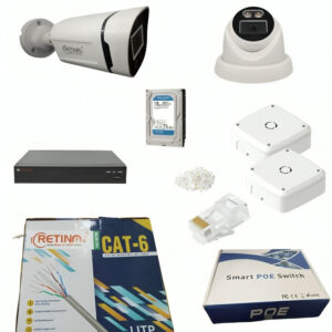 1 Dome 1 Bullet IP Camera